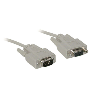 CABLES TO GO, 6FT DB9 MALE FEMALE EXTENSION CABLE, BEIGE